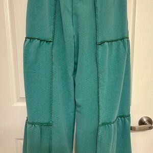 Yak N Yeti Palazzo Pants Boho Patchwork Vintage Washed